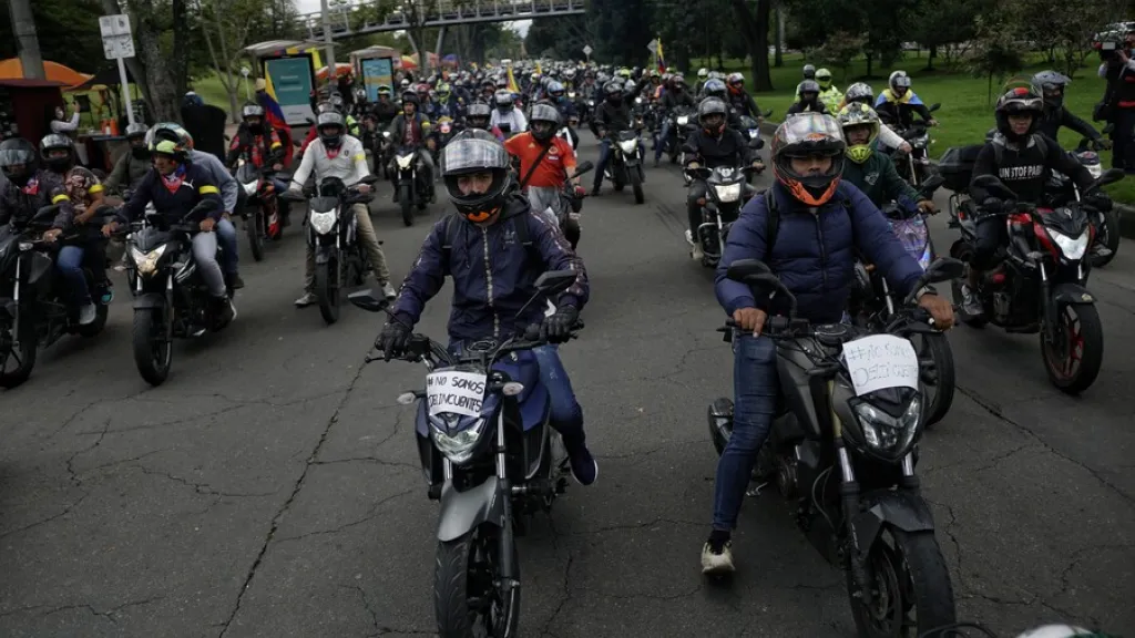 Protestas de motociclistas en Bogotá