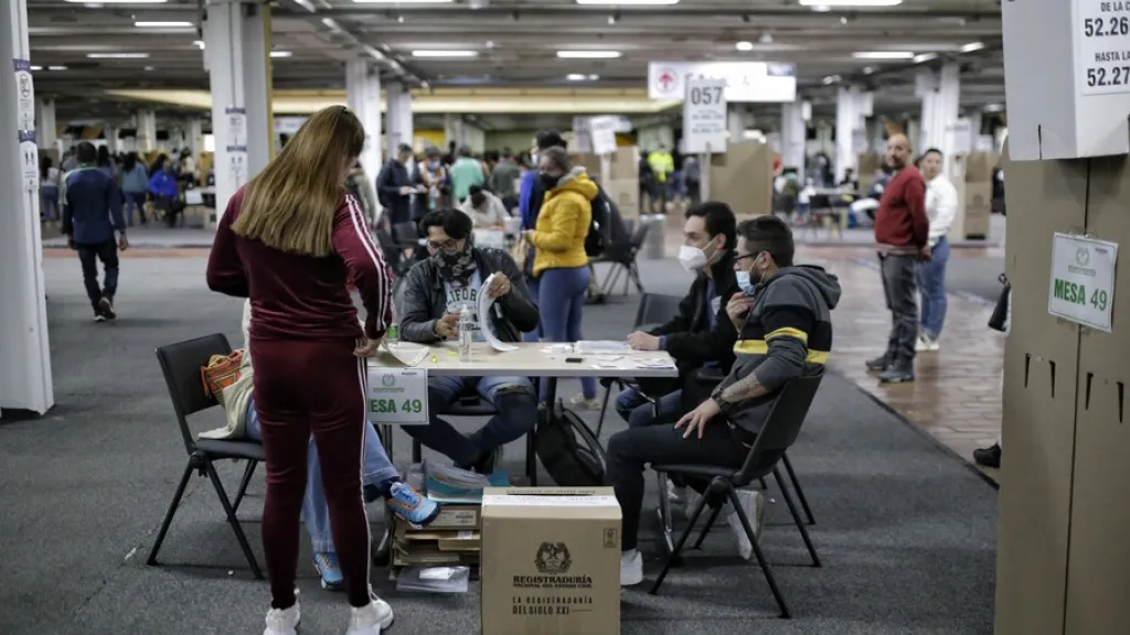 Jornada de votación en Colombia