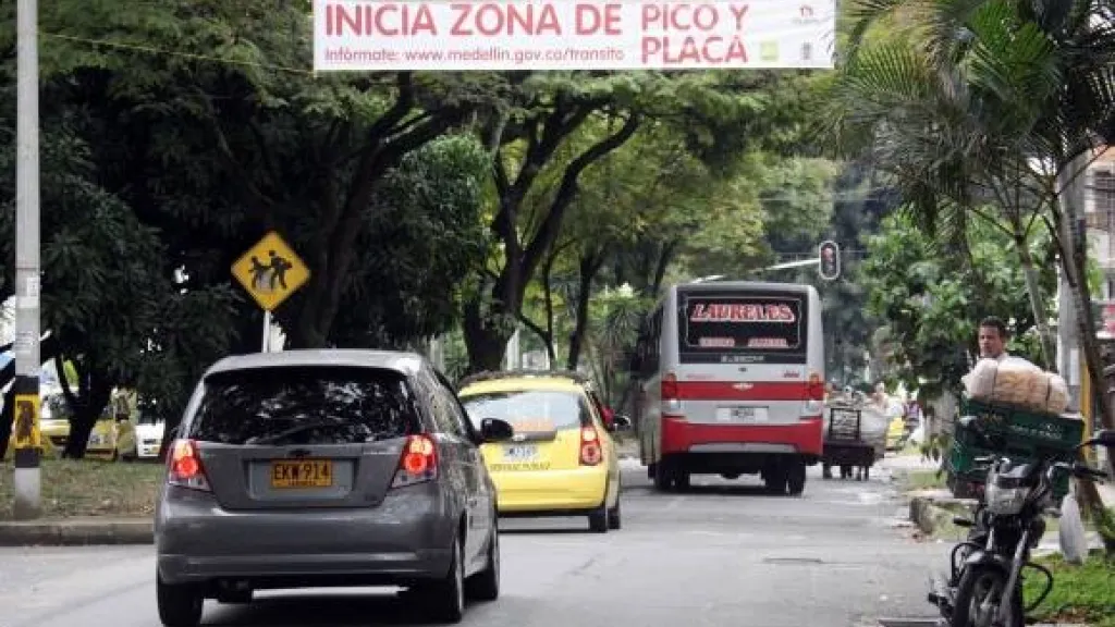 Pico y Placa en Medellín y el Valle de Aburrá del 18 al 22 de septiembre