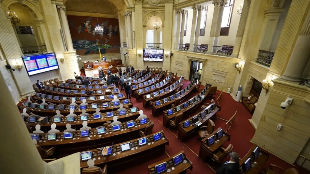 Salón elíptico donde se realiza la instalación del Congreso