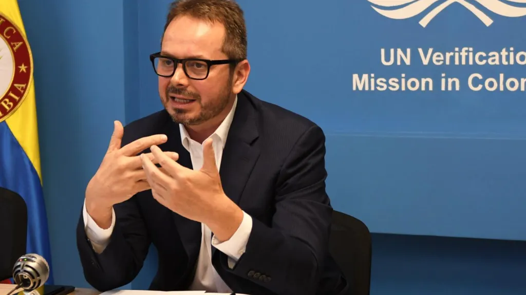 El jefe de la Misión de Verificación de la ONU en Colombia Carlos Ruiz Massieu