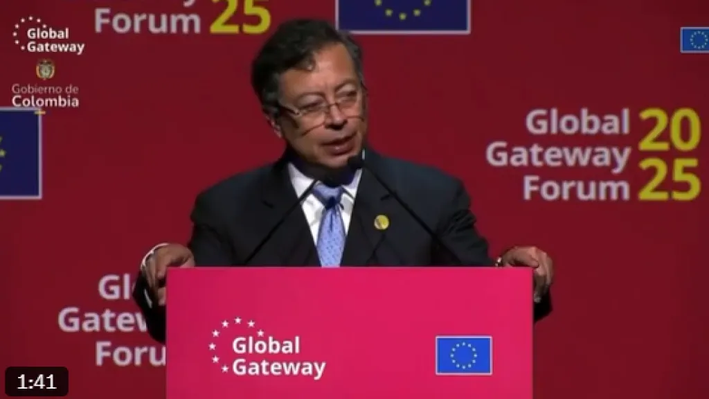 Intervención Gustavo Petro en Bruselas: conectar al mundo a través de la Amazonía