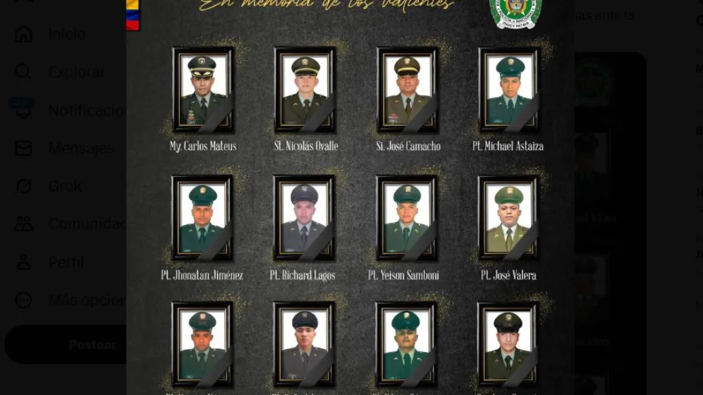 Atentado helicóptero Antioquia: policías muertos y responsables ataque