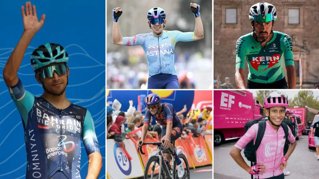 Cinco ciclistas colombianos lideran el grupo latinoamericano que disputará la Vuelta a España