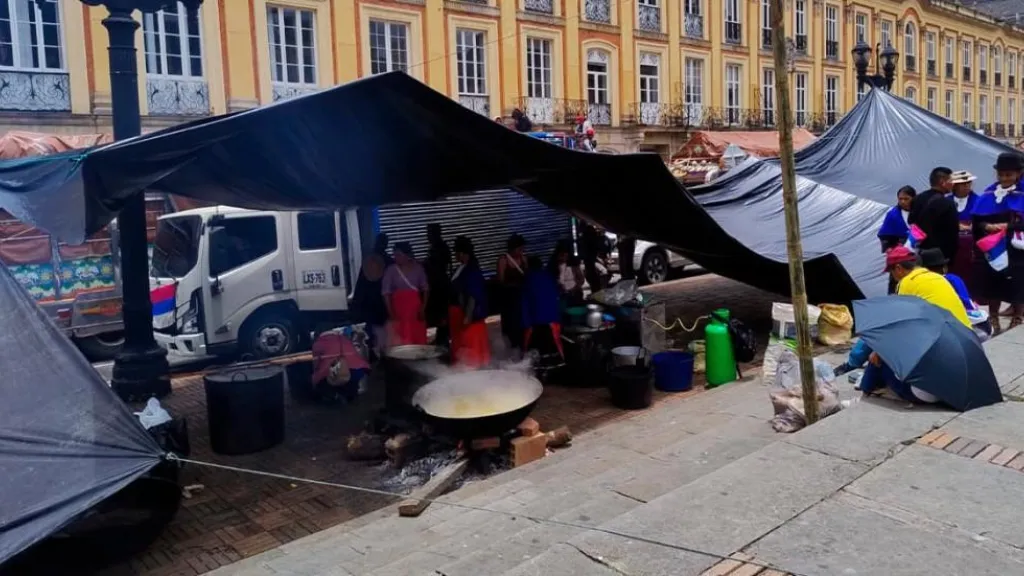 Plaza de Bolívar: Campesinos, indígenas y afros lograron acuerdos con el Gobierno nacional