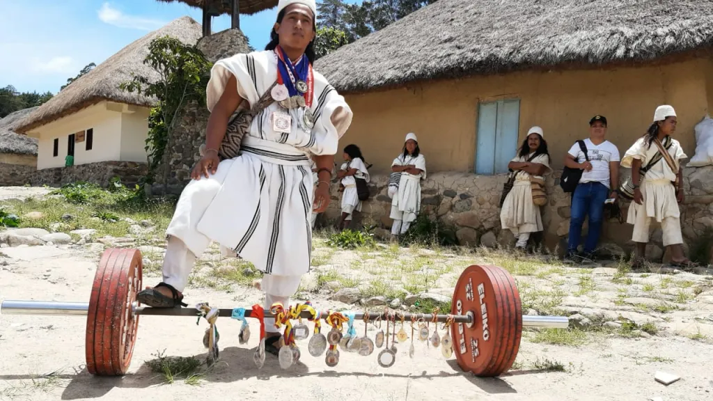 Jesús David Gómez, deportista arhuaco