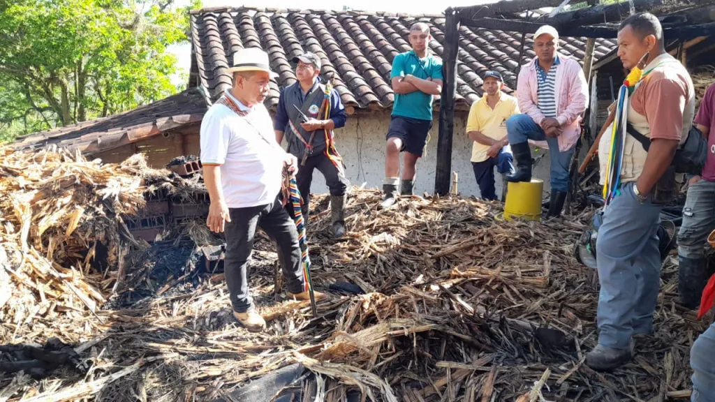 Incendios en trapiches indígenas dejan más de 20 familias afectadas en Riosucio, Caldas