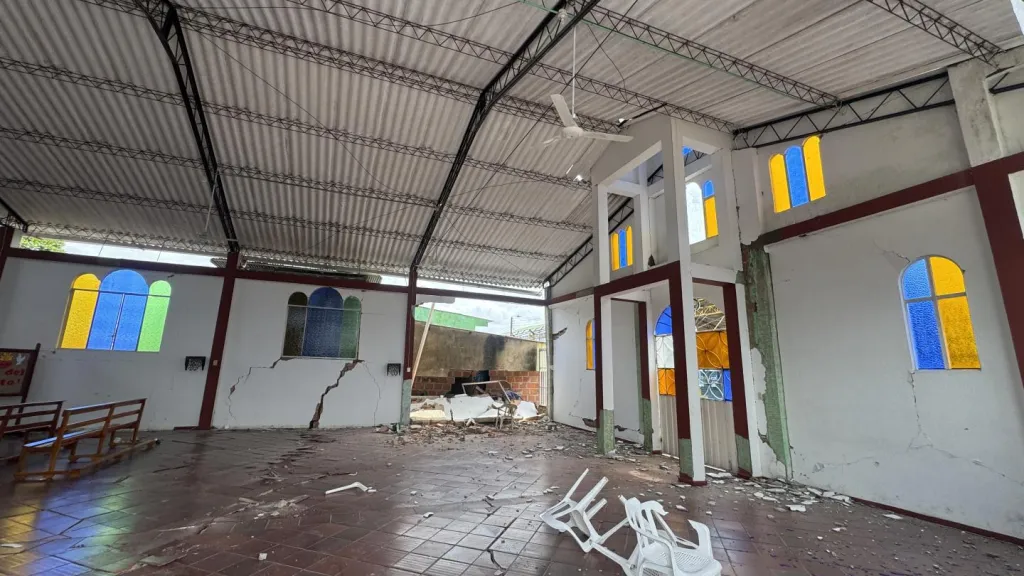 Daños por sismo en Paratebueno