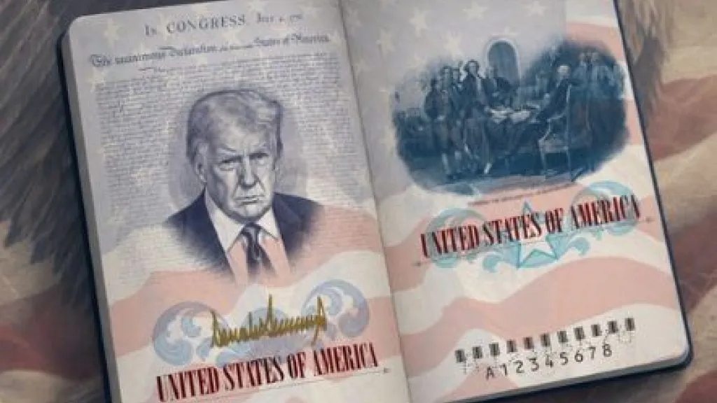 Pasaporte Estados Unidos cara Trump