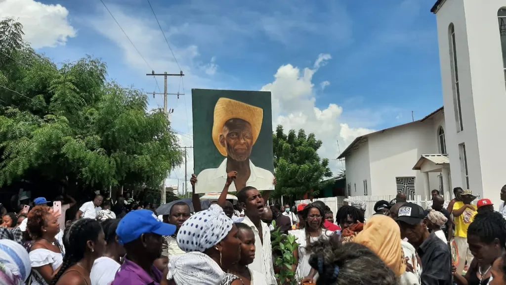 Sepelio de Rafael Cassiani en San Basilio de Palenque