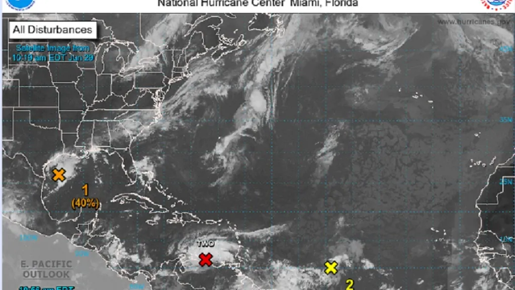 Ciclones en el mar Caribe 