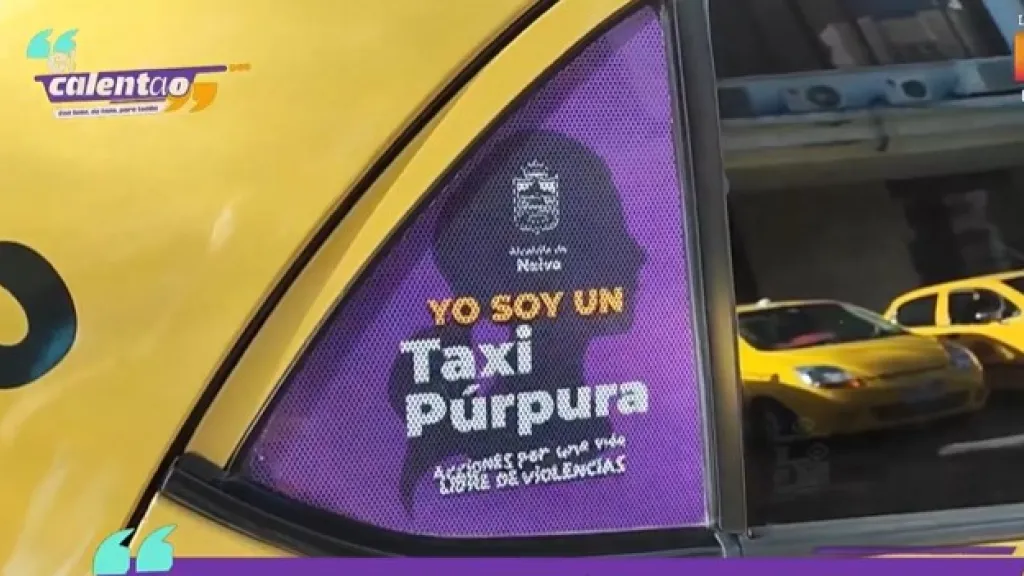 Taxis púrpura en Neiva