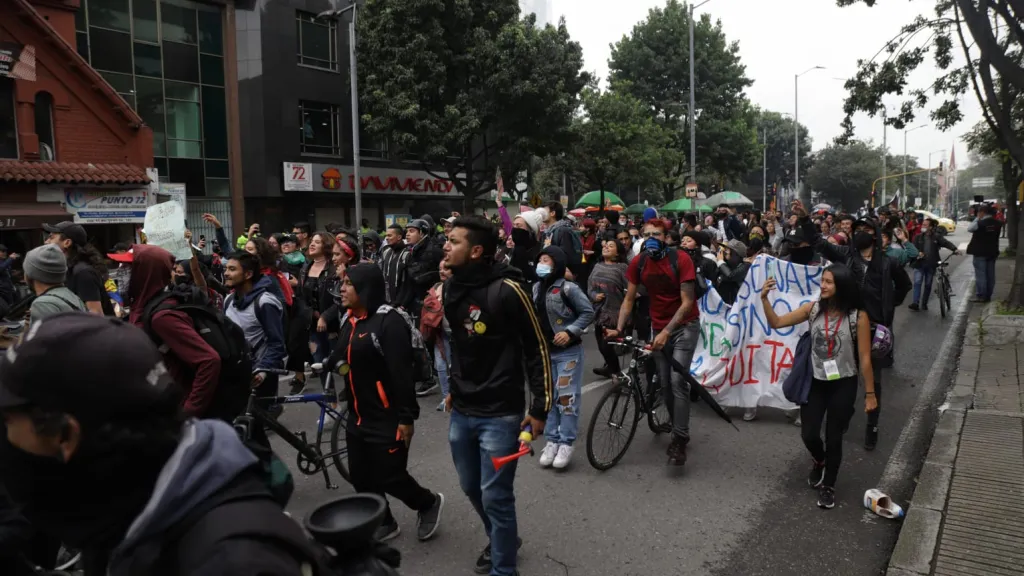 Protestas del 28 de abril en Bogotá: avanzan 13 marchas en la capital