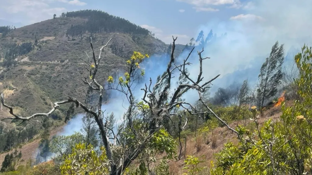 Incendio en Beteitiva, Boyacá: más de 60 hectáreas afectadas