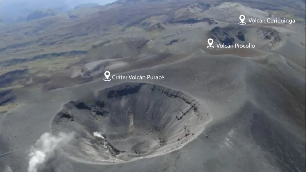 Volcanes en el Cauca emitieron gases y cenizas 