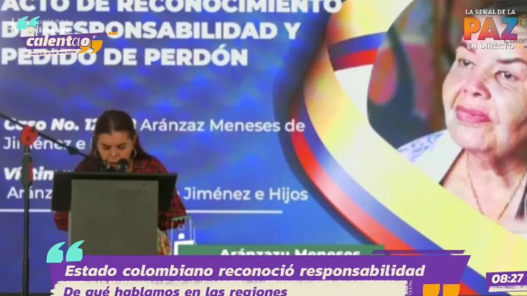 Acto de reconocimiento culpabilidad en el caso de desplazamiento forzado de Aránzaz Meneses e hijos