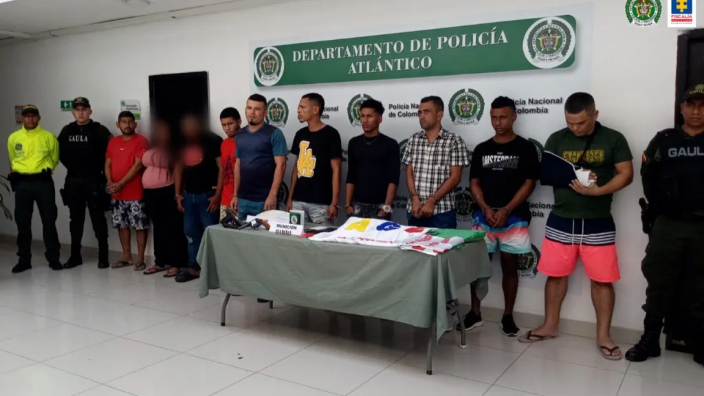 Judicializan a once presuntos miembros del Clan del Golfo en el Atlántico