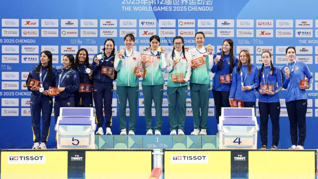 Colombia gana seis medallas en los Juegos Mundiales de Chengdu, China: todas en actividades subacuáticas