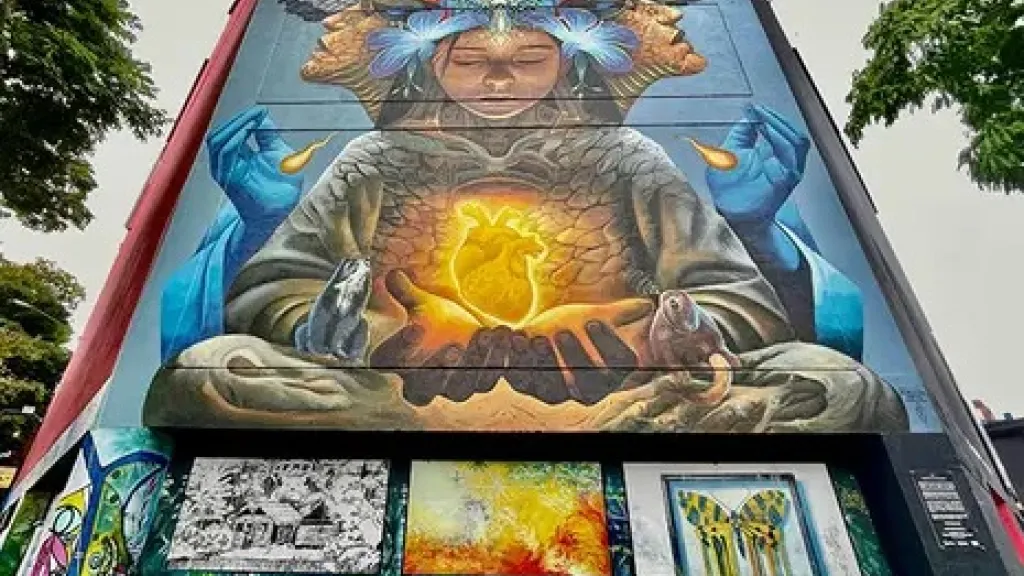 Colombia gana premio mundial por mural de la ancestralidad en Pereira