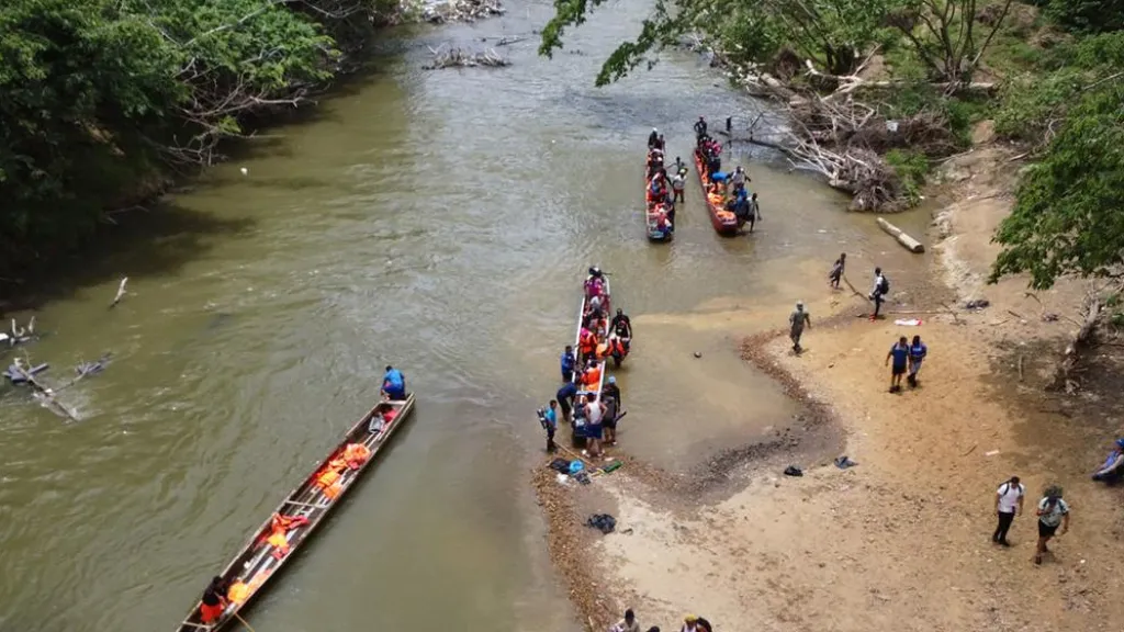 Selva del Darién: migrantes frontera entre Colombia y Panamá