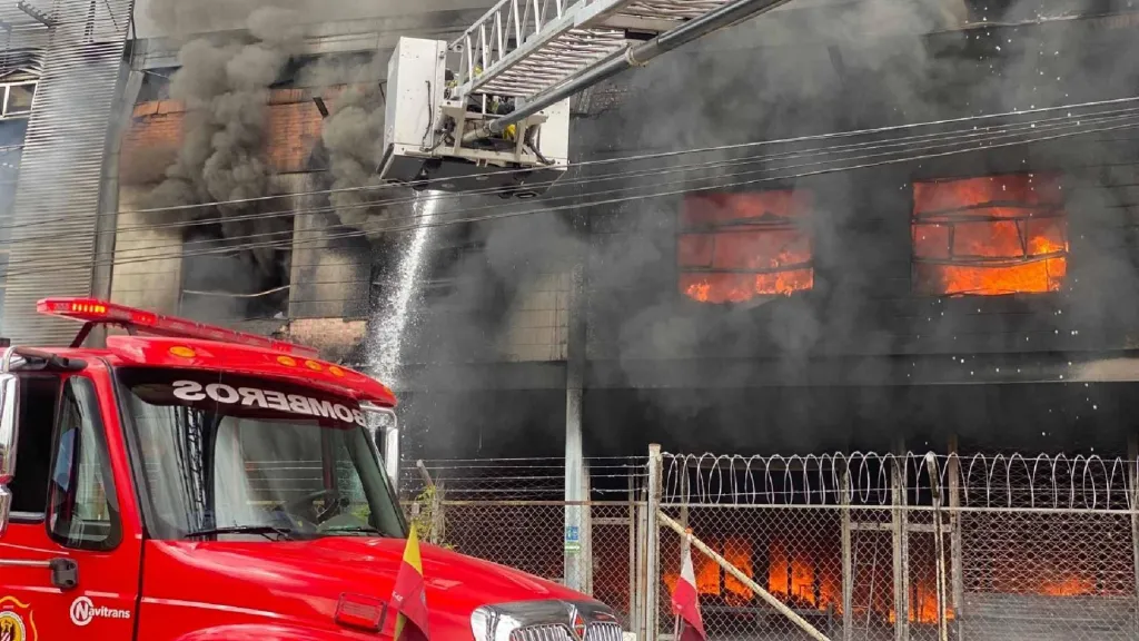 Incendio en Bogotá