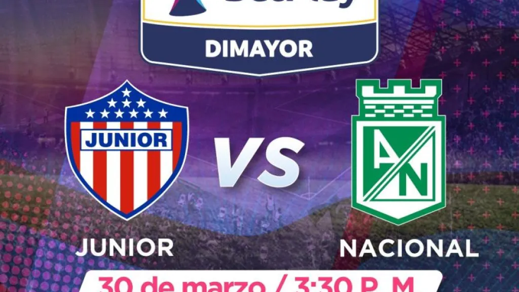 Junior vs Nacional liga de fútbol femenina 
