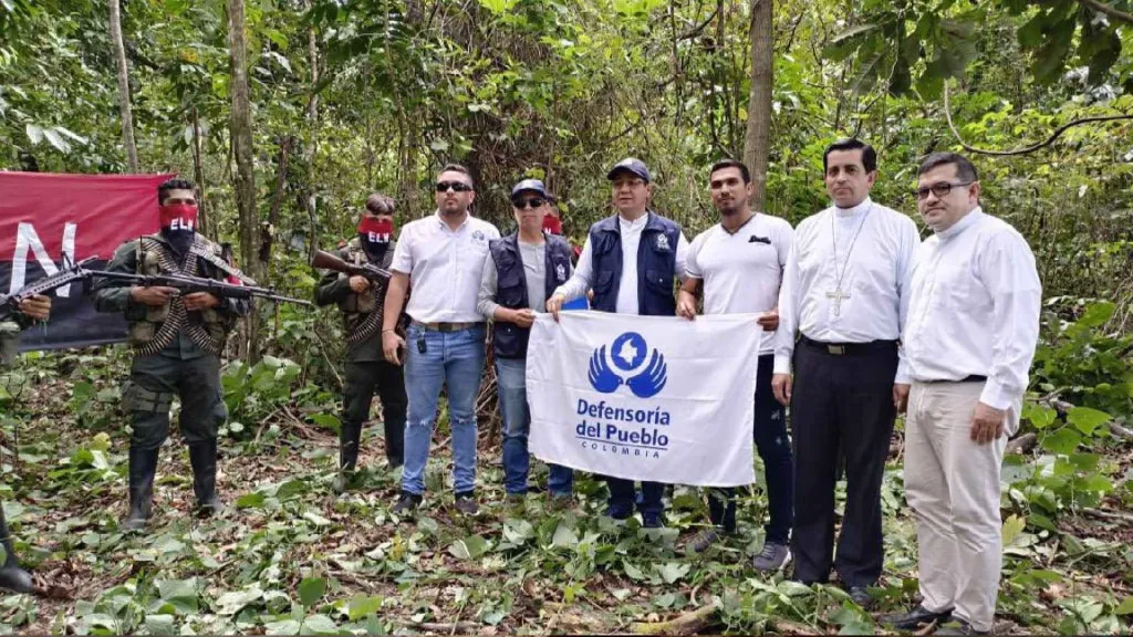 Camilo Córdoba, suboficial de la armada secuestrado, fue liberado por el Eln