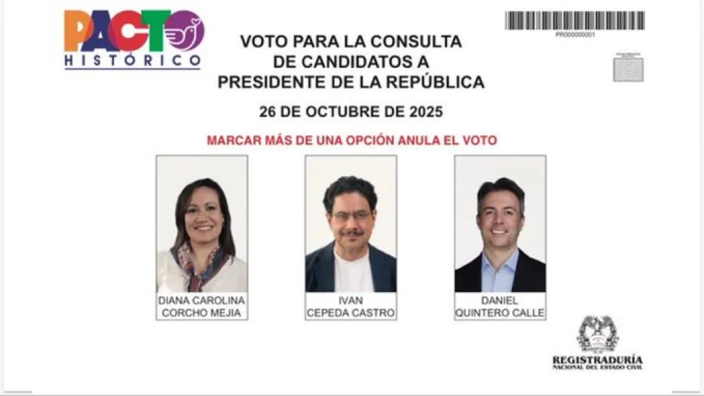 Reimpresión tarjetón consulta Pacto Histórico