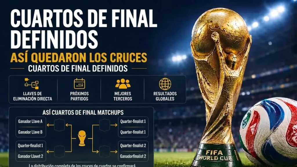 cuadro 4tos de final mundial 2026