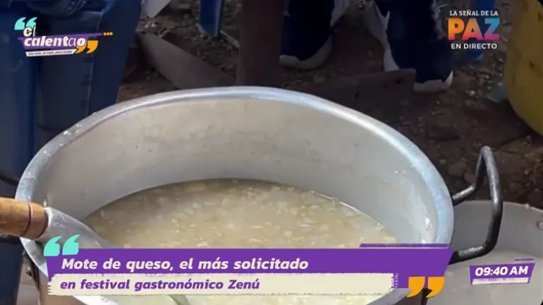 Sopa de mote de queso