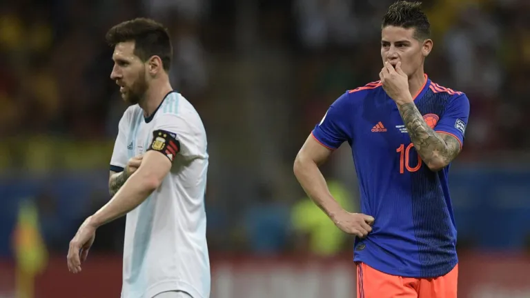 Colombia vs argentina jugadores más destacados y sus estadísticas