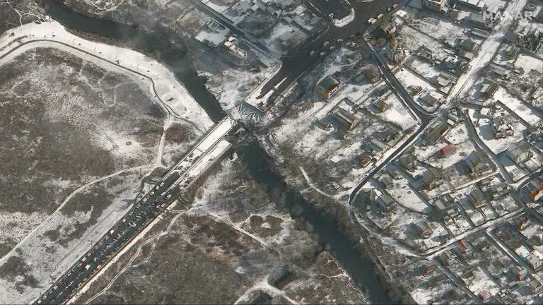 Imágenes satelitales privadas en el conflicto en Ucrania