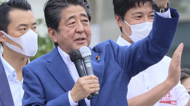 Exprimer ministro japonés, Shinzo Abe 