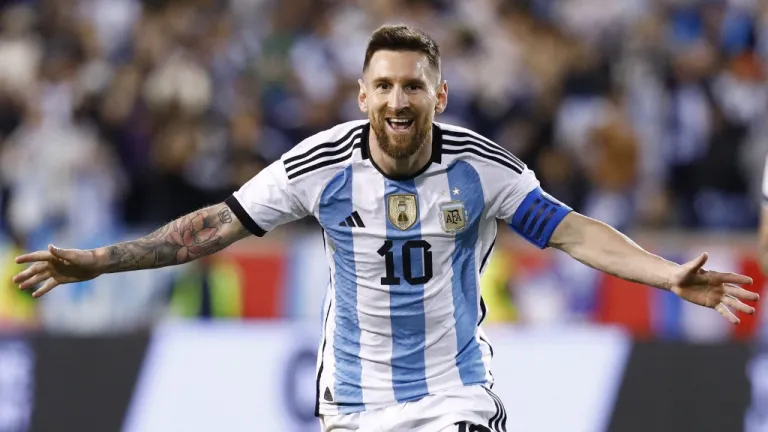 Messi con la selección de argentina