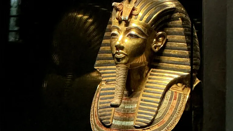 Máscara Tutankamón en museo del Cairo