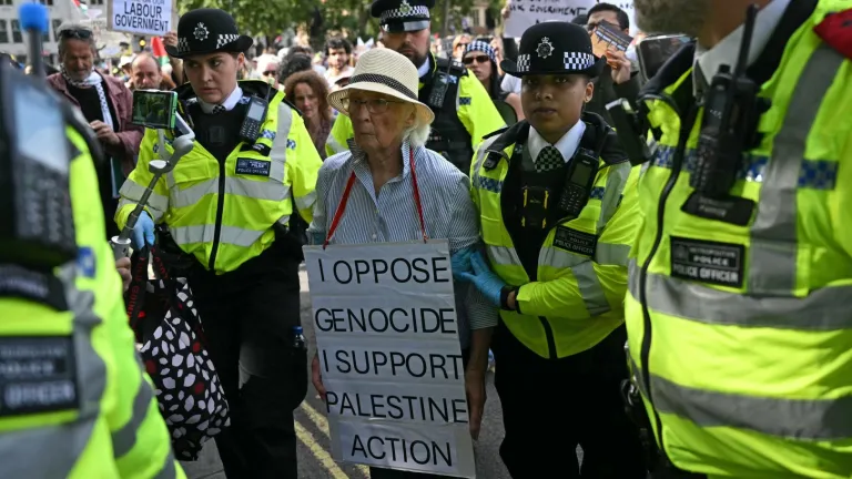 Detenidos en Londres en protesta propalestina: Palestine Action