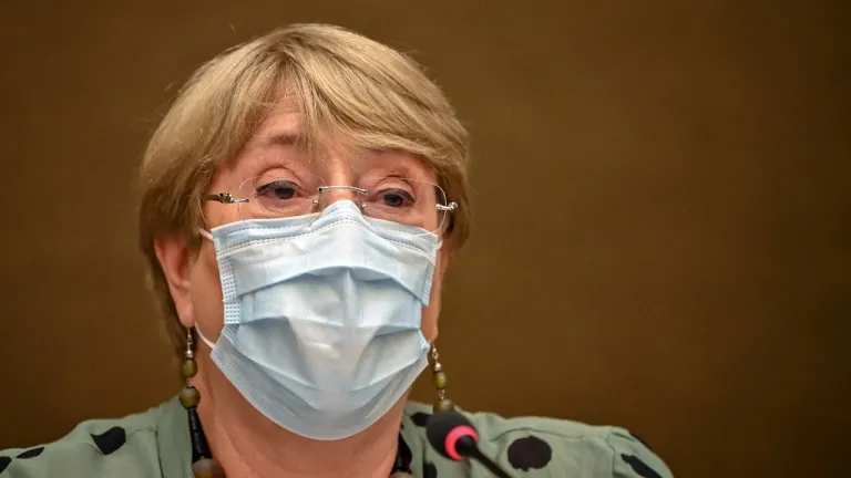 Michelle Bachelet,  alta comisionada de ONU para Derechos Humanos