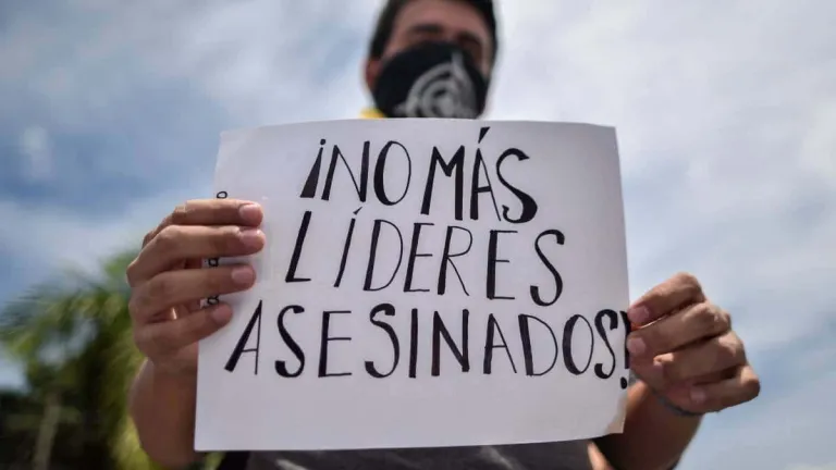Líderes sociales asesinados en 2024