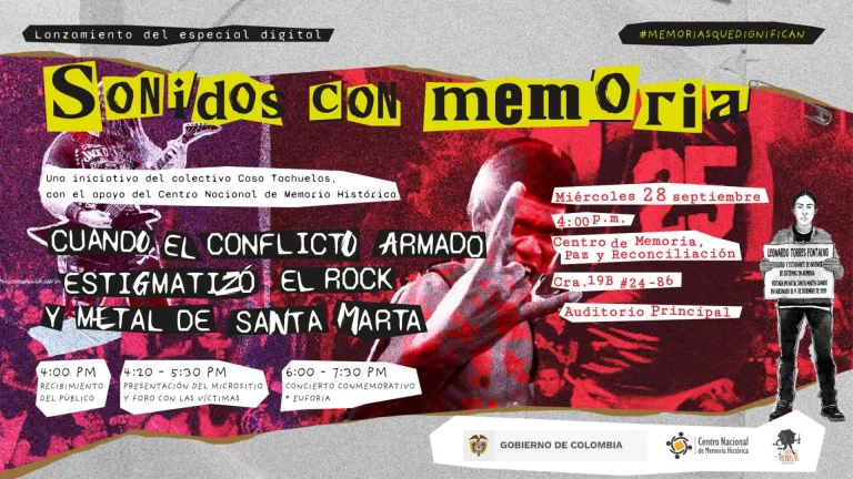 ‘Sonido con memoria’: sitio web y concierto | Centro de Memoria Paz y Reconciliación