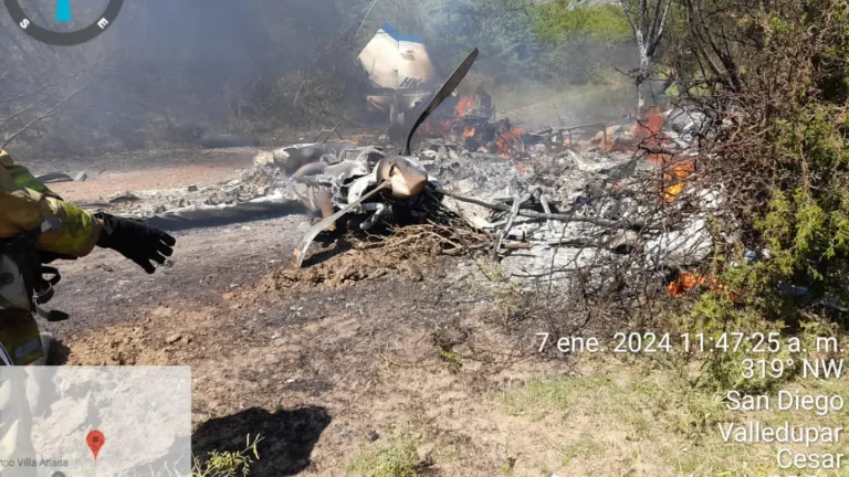 Accidente avioneta en Valledupar: cifra de muertos y heridos 