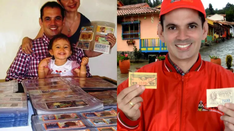 Juan lotero, coleccionista de loterías en Bucaramanga