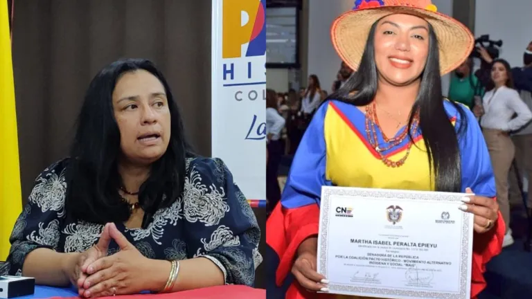 Mujeres wayuu que llegan al Congreso