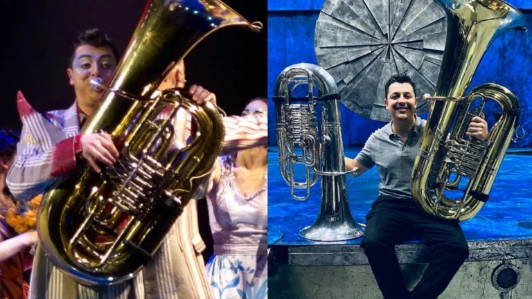 Juan David Pavas, tubista colombiano en el Circo del Sol