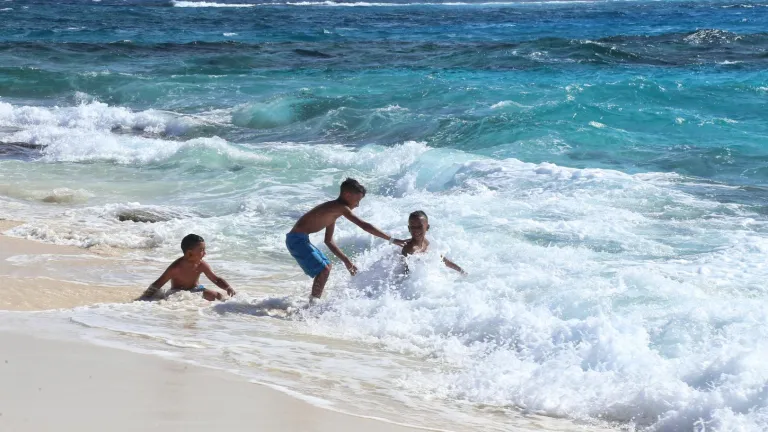 El noroeste de la isla de San Andrés, en el parque Natural Regional Johnny Cay.
