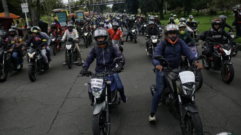 Protestas de motociclistas en Bogotá