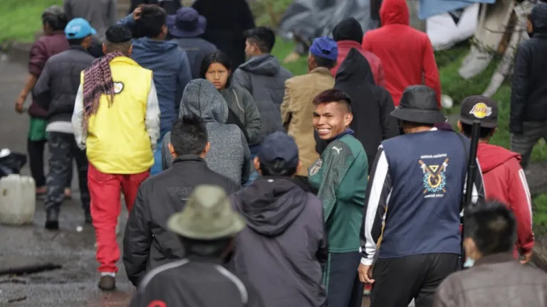 Indígenas en Parque Nacional de Bogotá