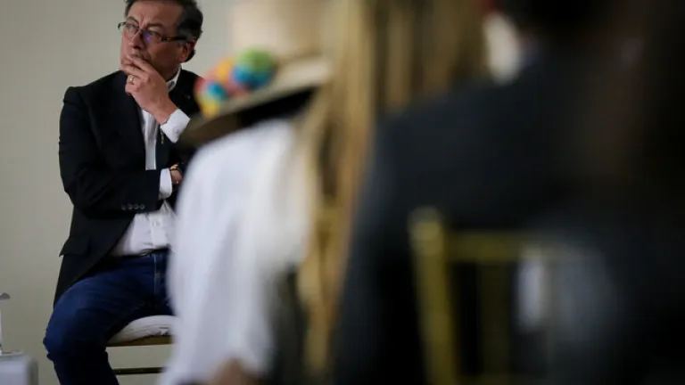Reunión del presidente Petro con las altas cortes colombianas