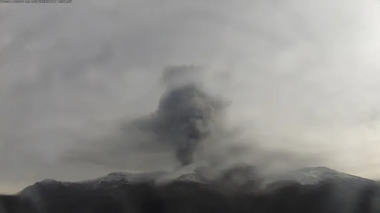 Volcán Nevado del Ruiz: ceniza llegó al Tolima 