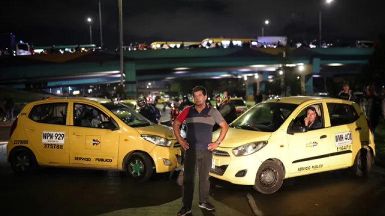 Próximo paro de taxistas en Bogotá. ¿Qué día será? 