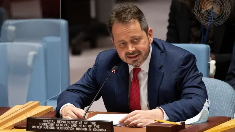 Carlos Ruiz Massieu, jefe de la Misión de Verificación de la ONU en Colombia